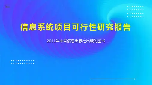 信息系统项目可行性研究报告