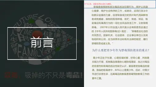 健康人生绿色无毒主题班会课件