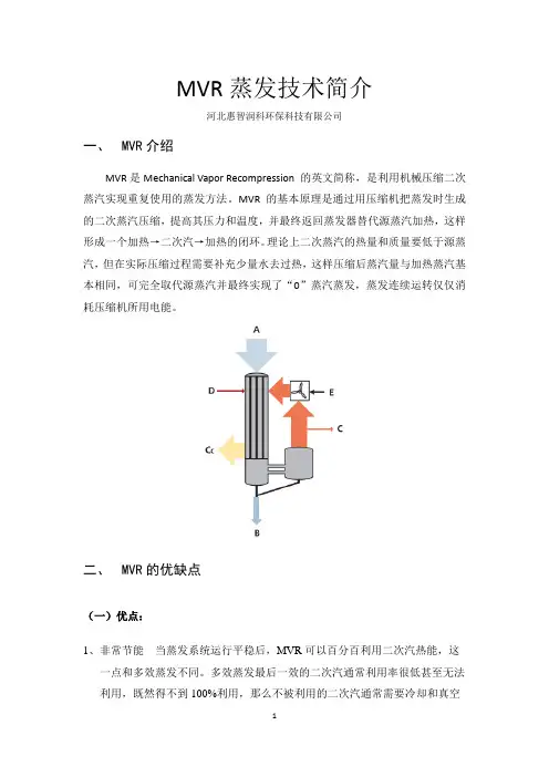 MVR蒸发技术