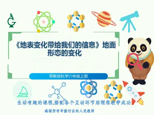 鄂教版科学六年级上册《地表变化带给我们的信息》地面形态的变化