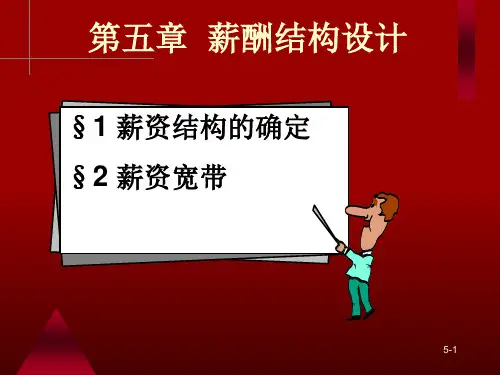 第五章薪酬结构设计精品PPT课件