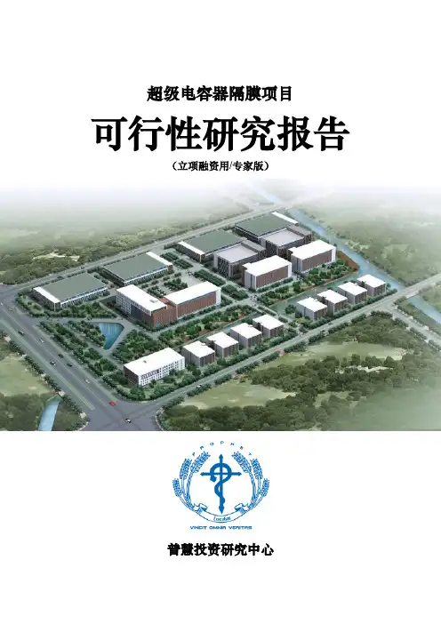 超级电容器隔膜项目可行性研究报告立项融资用(专家版)