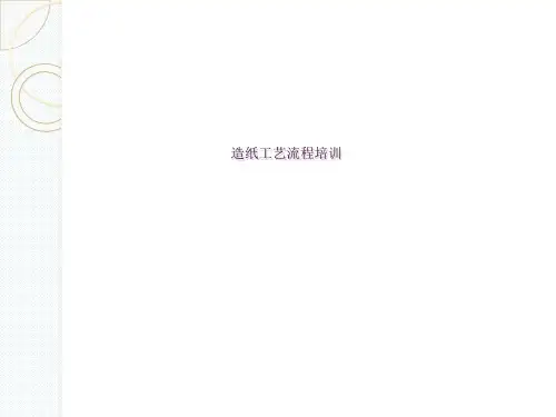 造纸工艺流程ppt课件