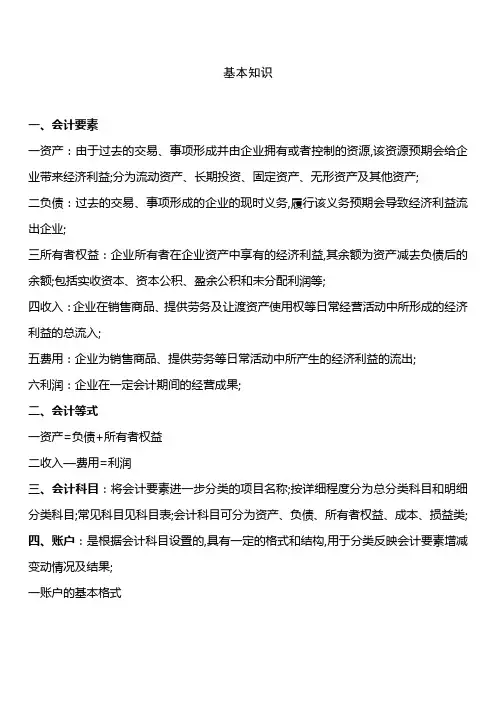 常见会计分录举例
