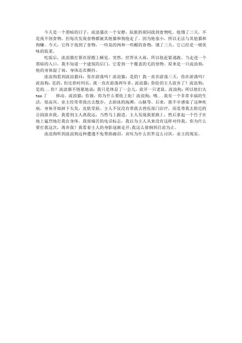 流浪猫的故事·