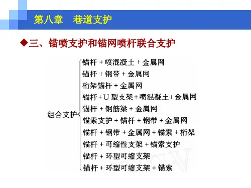 井巷工程：锚喷支护和锚网喷杆联合支护