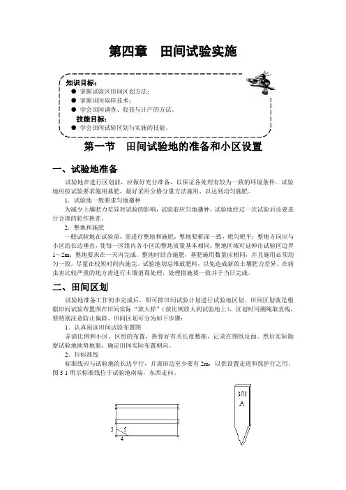 田间试验实施