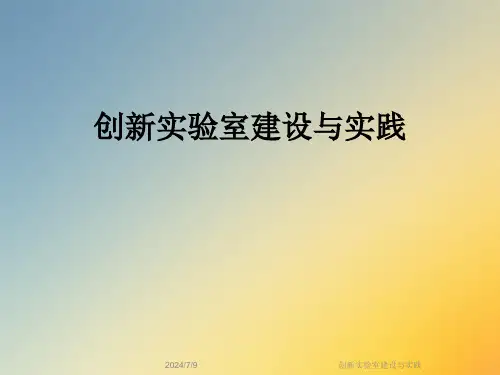 创新实验室建设与实践