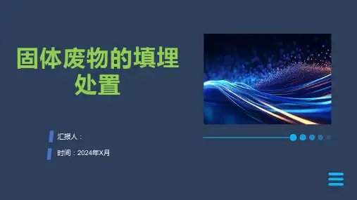 固体废物的填埋处置