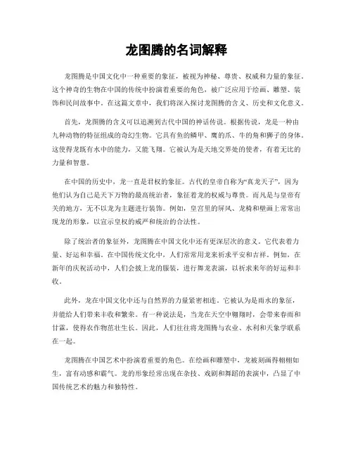龙图腾的名词解释
