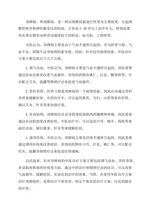 2024年版项痹病中医诊疗方案