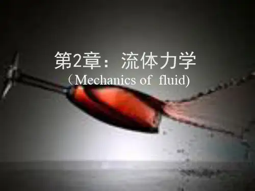第二章 流体力学