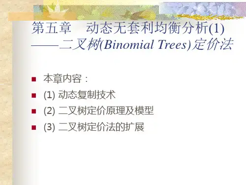 第五章    动态无套利均衡分析(一)