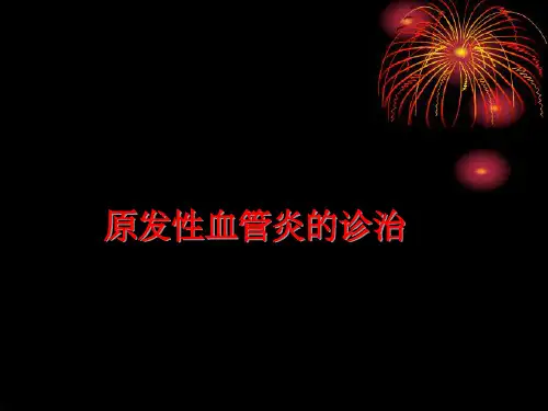《原发性血管炎》PPT课件