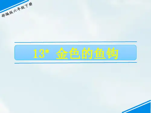 部编版《金色的鱼钩》PPT完美版2