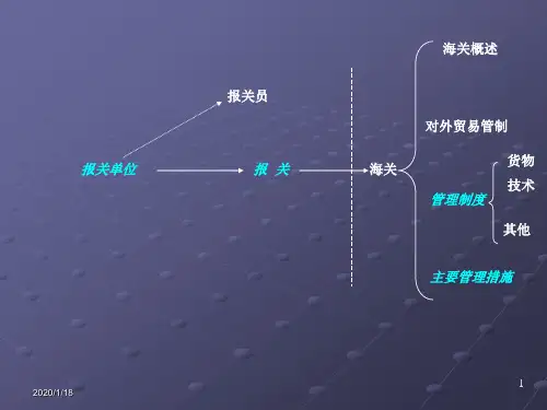 报关员考试第一章ppt