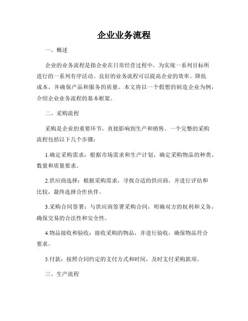 企业业务流程