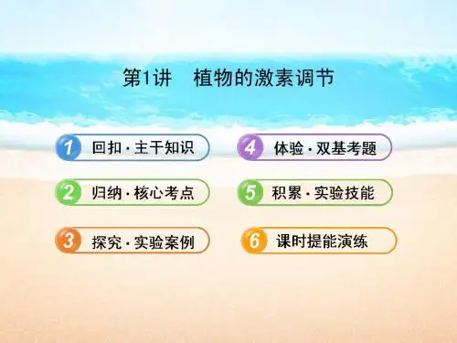 【全程复习方略】2014年高考生物 4.1植物的激素调节配套课件 新人教版