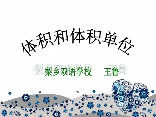 体积和体积单位