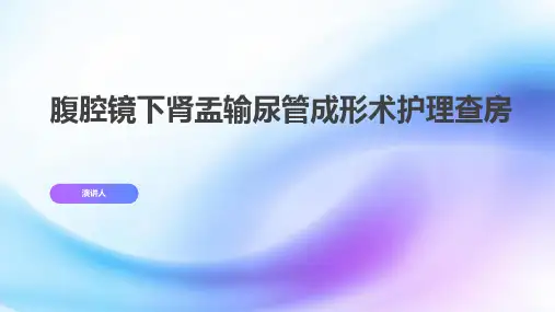 腹腔镜下肾盂输尿管成形术护理查房ppt课件