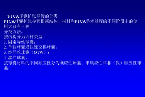 医学课件心内科冠脉介入培训球囊导管预扩张和后扩张