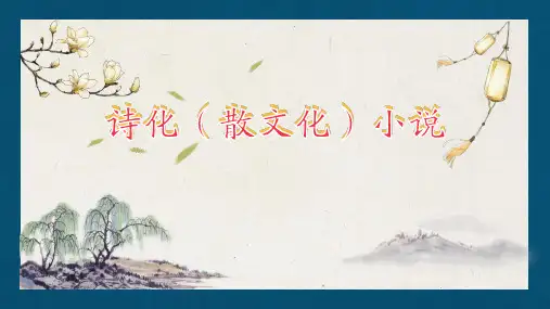 《诗化小说专题复习》谭教案