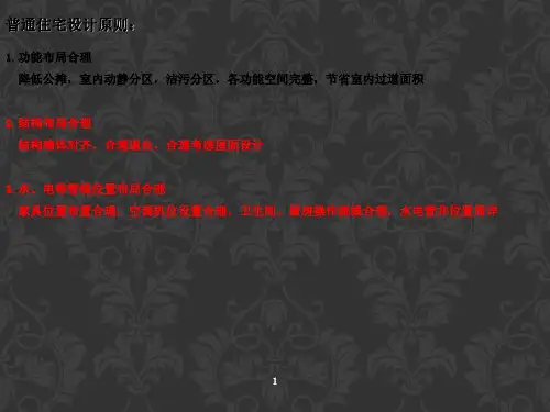 小户型平面分析PPT演示文稿