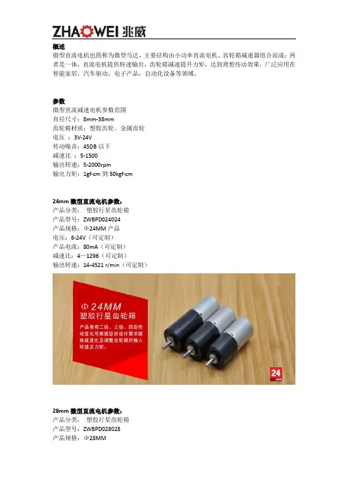 微型直流电机