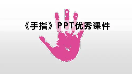 《手指》PPT优秀课件