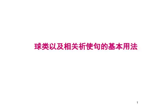 2017年中考英语专题《球类以及相关祈使句的基本用法》课件(共11张PPT)