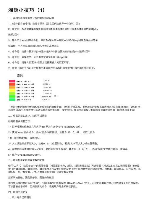 湘源小技巧（1）