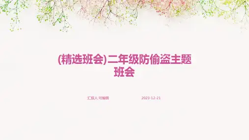 (精选班会)二年级防偷盗主题班会