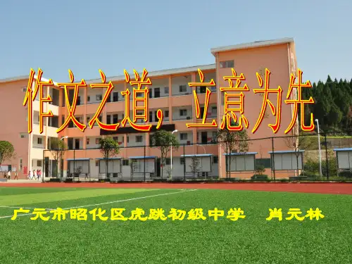 中考作文复习指导《作文之道,立意为先》PPT精品课件