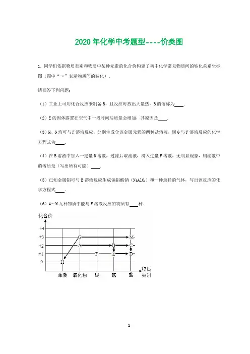 2020年化学中考题型----价类图