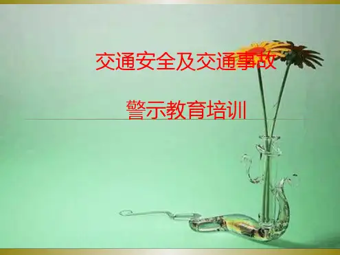 交通安全及事故警示教育培训课件