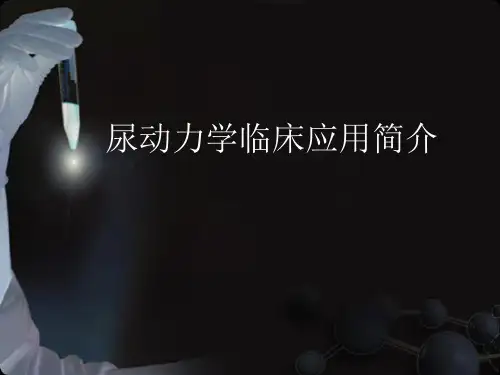 尿动力学临床研究与应用