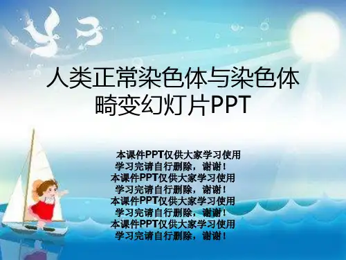 人类正常染色体与染色体畸变幻灯片PPT