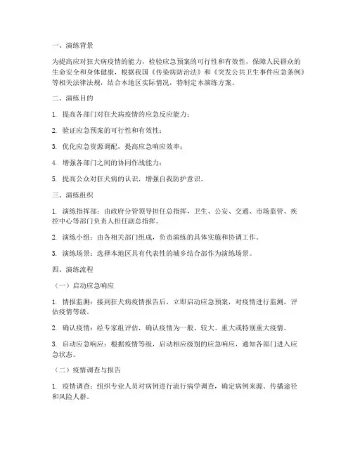 狂犬病应急预案演练流程