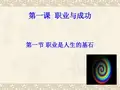 第一课职业是人生的基石概要