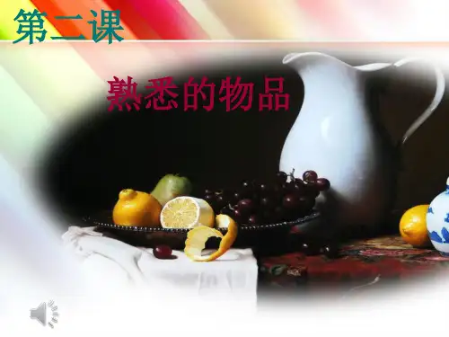 第二课 熟悉的物品 课件-苏少版七年级美术上册