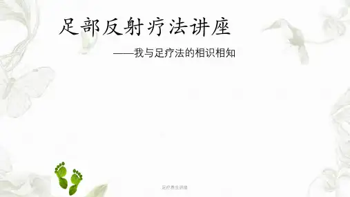足疗养生讲座ppt课件