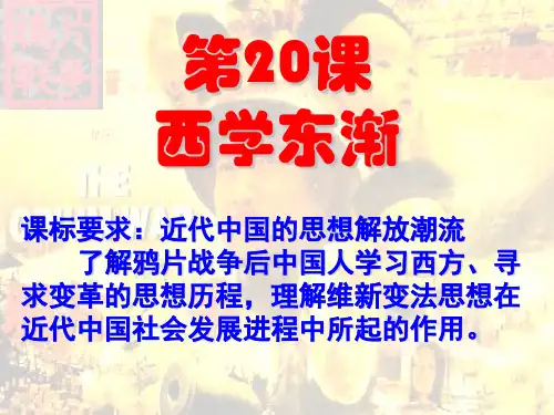 第20课 西学东渐-岳麓版高中历史必修三教学课件 (共28张PPT)