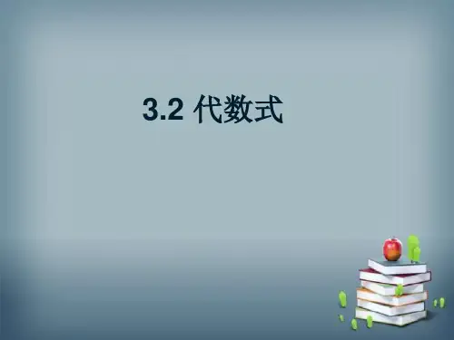 苏科版七年级上册代数式课件