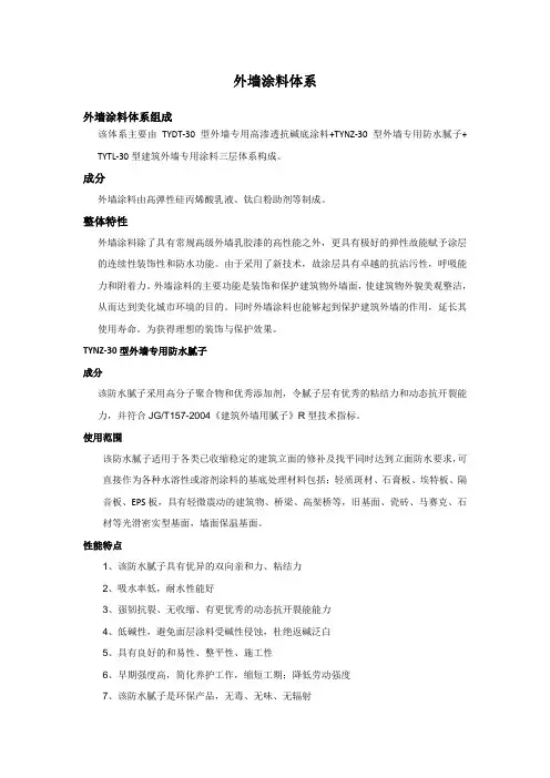 外墙涂料宣传册