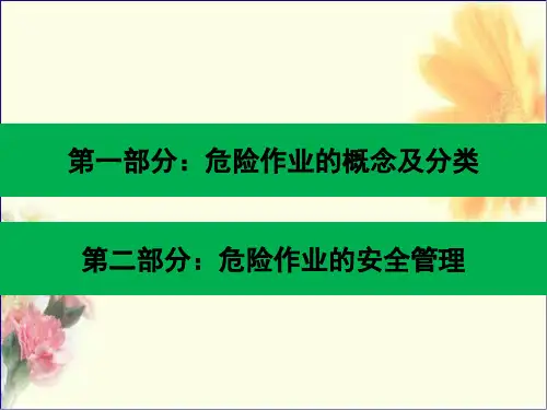 精选八大危险作业安全管理PPT110页