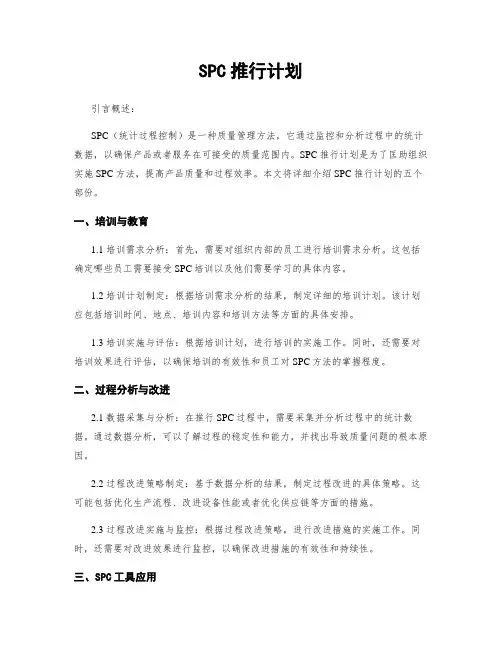 SPC推行计划