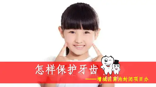 窝沟封闭项目学生宣教ppt课件