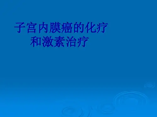 子宫内膜癌的化疗ppt课件