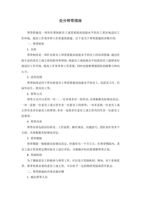 处分帮带措施