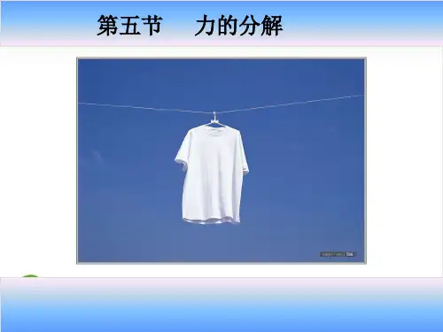 《力的分解》ppt课件人教版8